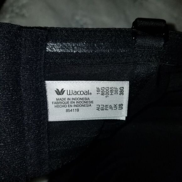 Wacoal Red Carpet Strapless Underwire Black Bra NWOT - Picture 10 of 15